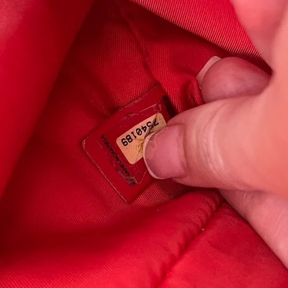 Authentic Chanel Red Canvas Travel Tote Bag - Picture 6 of 13